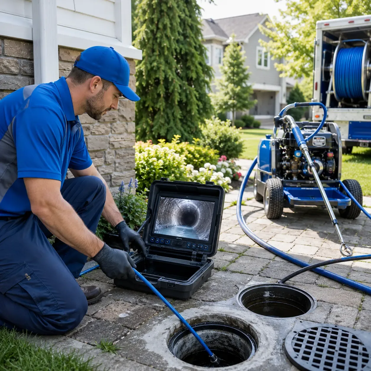 Outdoor drain cleaning professionals serving Grimes, IA
